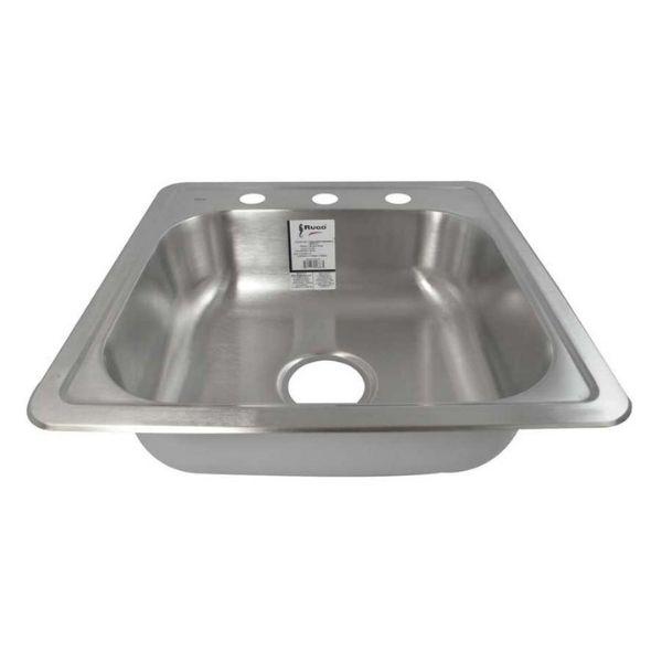 Tarja Sencilla para Fregadero de Acero Inoxidable 9TS