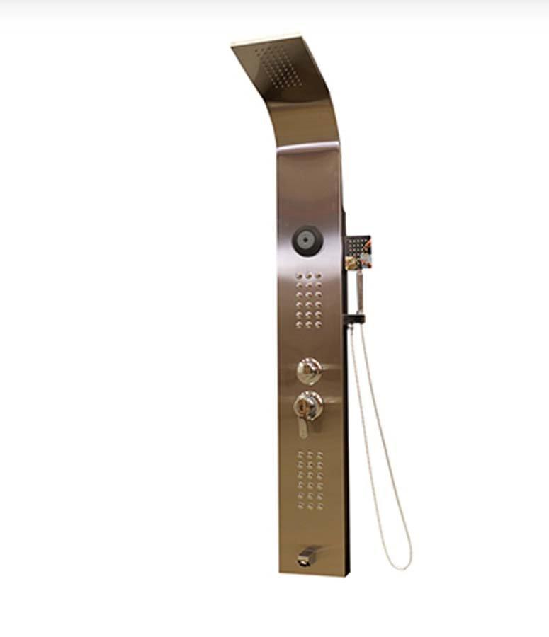 Regadera Vertical Tobago con Hidromasaje y Bocina Bluetooth