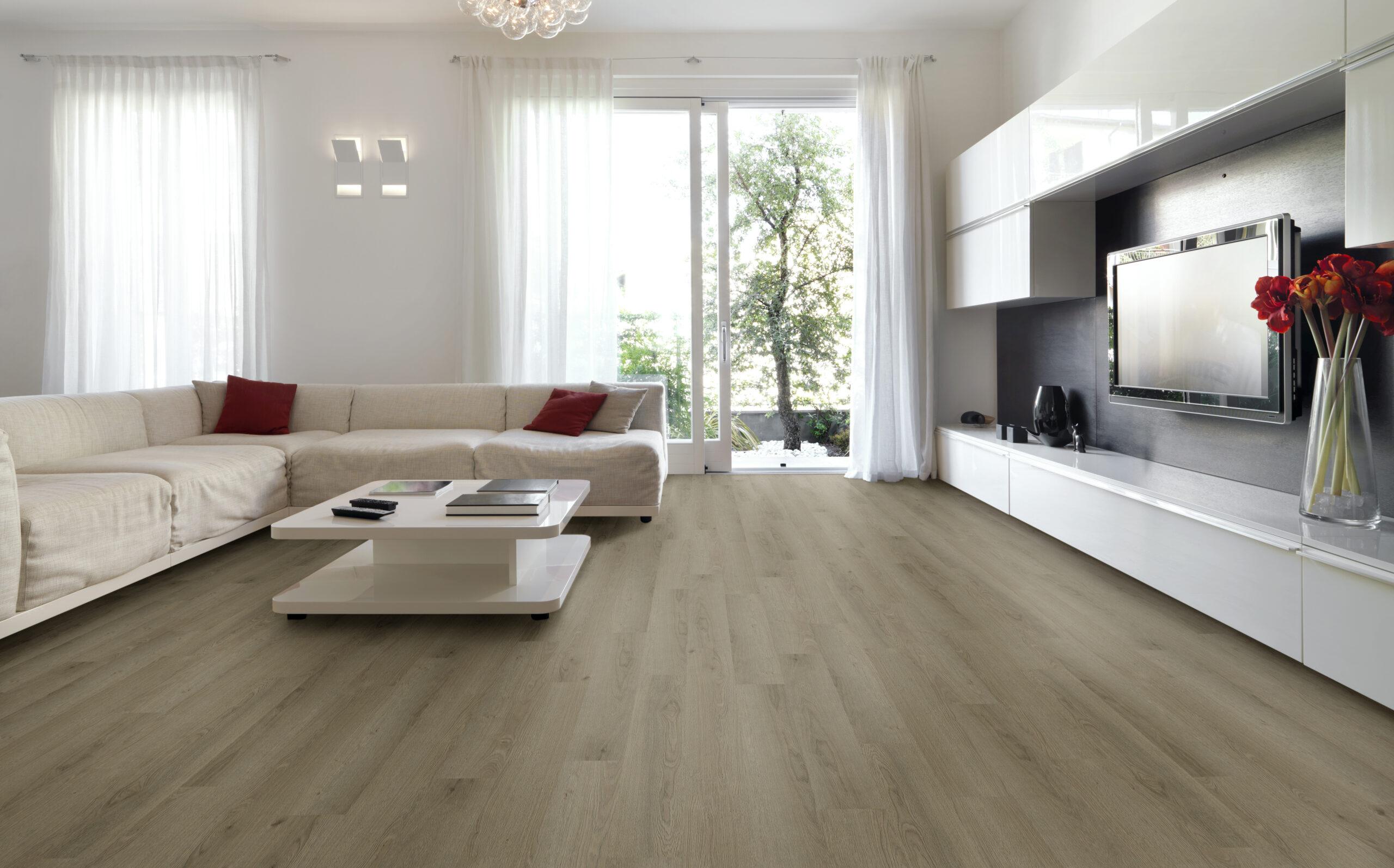 Piso Vinílico (SPC) Oak Sand 17.8X123.5 cm Caj. 12 Pzas