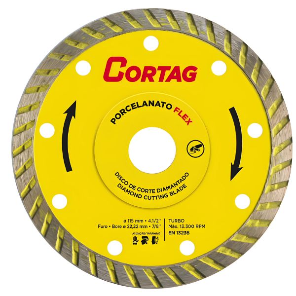 Disco de Diamante – Turbo Porcelanato Flex 115 mm