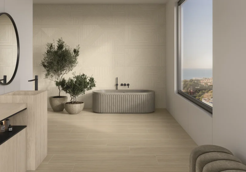 Porcelánico XL Tipo Madera Kyndal Roble Mate 120x280 cm