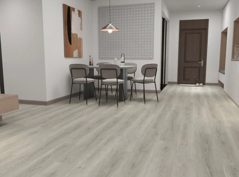 Piso Vinílico SPC Madera Lustra Almendra 18.2x122 cm